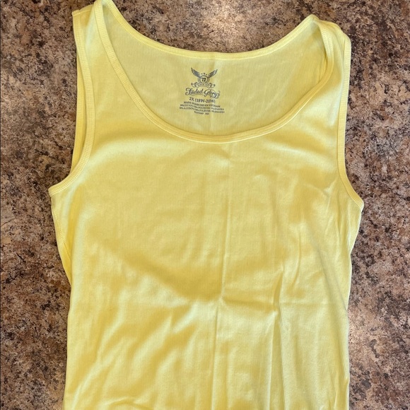 Yellow Ribbed Tank - Picture 1 of 2